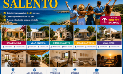 Vacanza di Gruppo in Salento: Ville e Case Grandi per Amici e Famiglie
